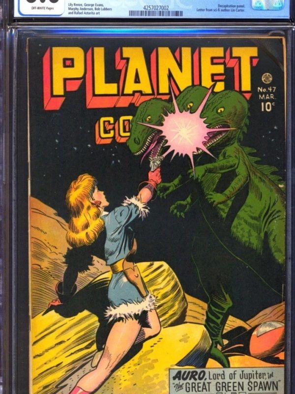PLANET COMICS #47 - CGC 6.0 - OWP - FN - LILY RENEE - DECAPITATION FICTION HOUSE