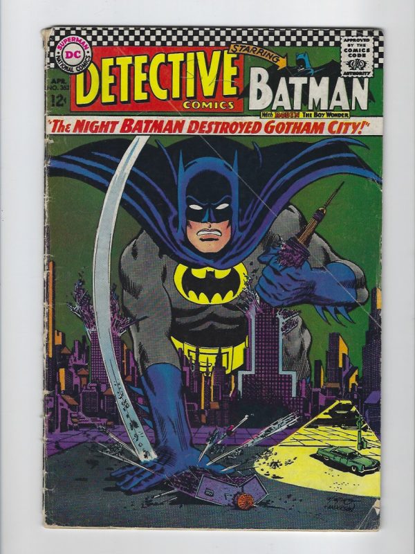 DC Batman Detective Comics #362 Silver Age 1967 Gotham City Robin
