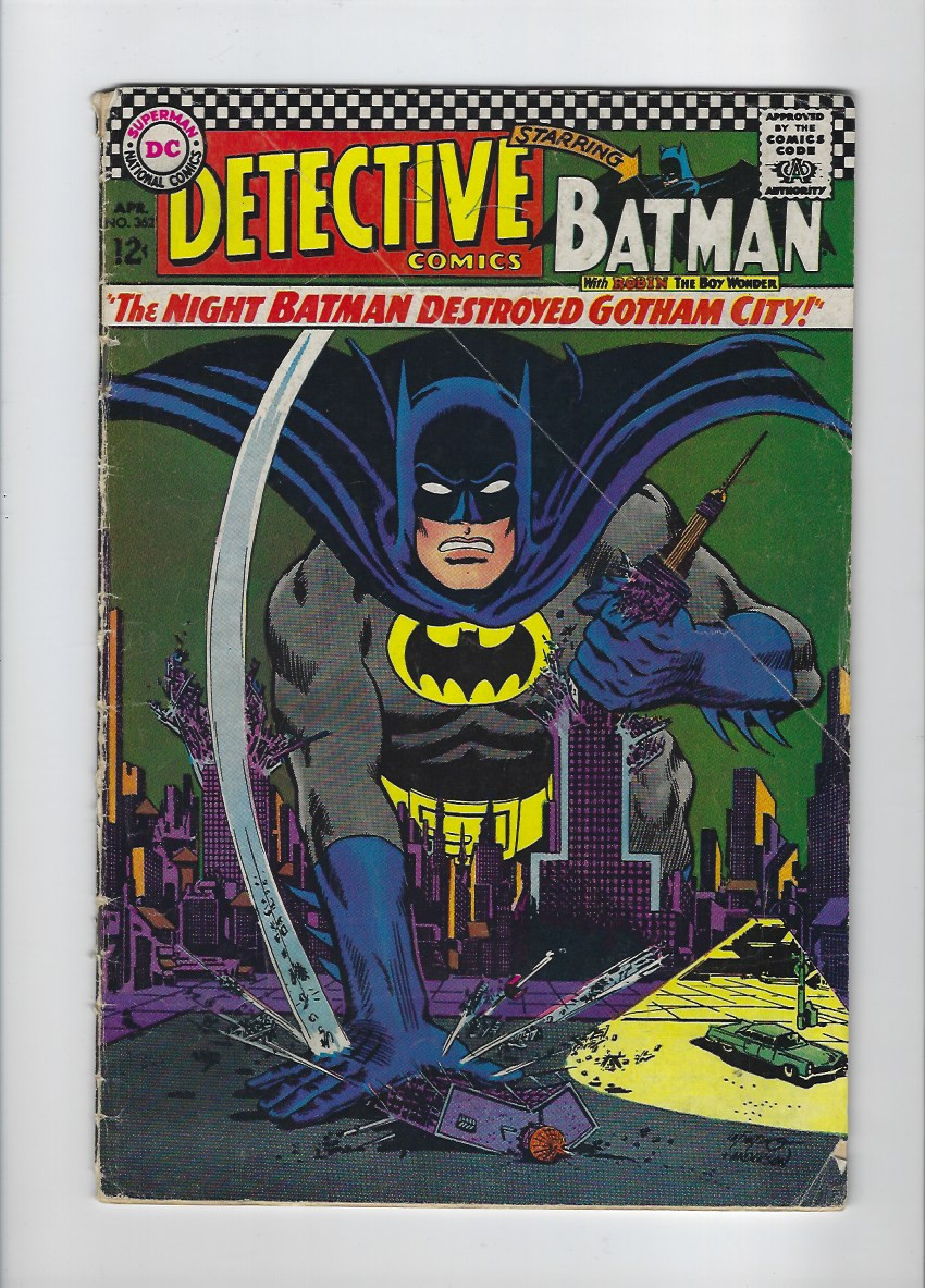DC Batman Detective Comics #362 Silver Age 1967 Gotham City Robin