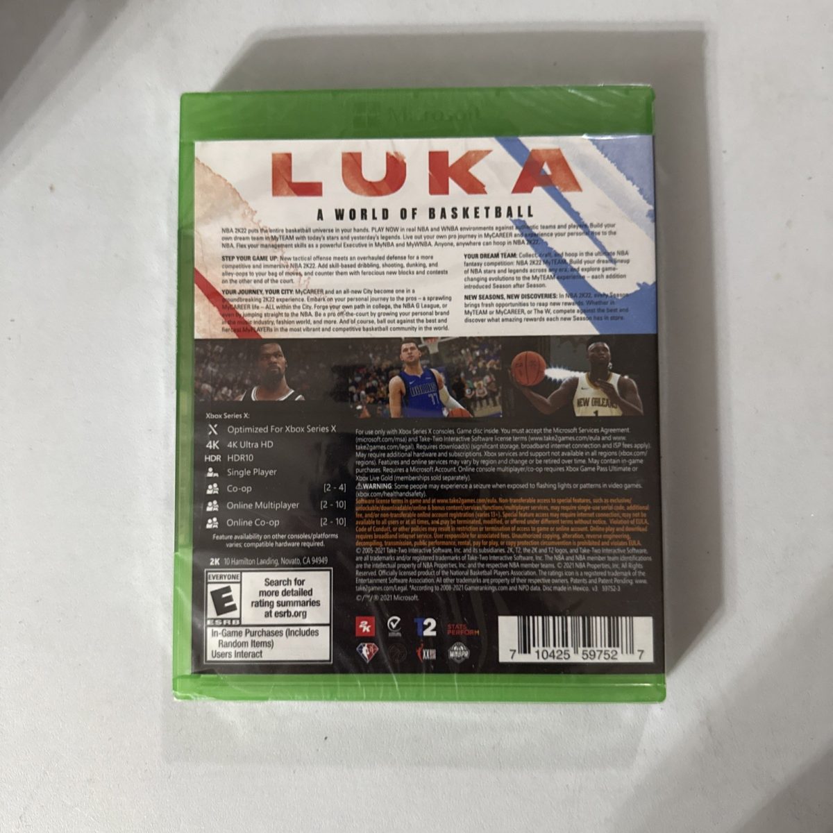 Xbox One Series X NBA 2K22 New Sealed