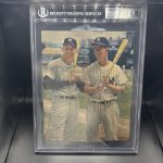 Mickey Mantle Billy Martin Signed Vintage Photo New York Yankees Beckett BGS