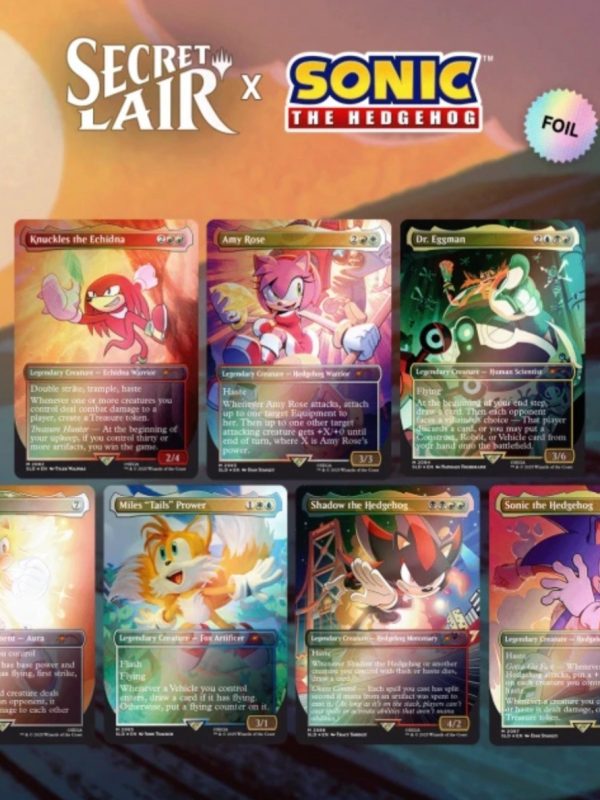 Magic The Gathering MTG SECRET LAIR X SONIC: FRIENDS & FOES FOIL EDITION