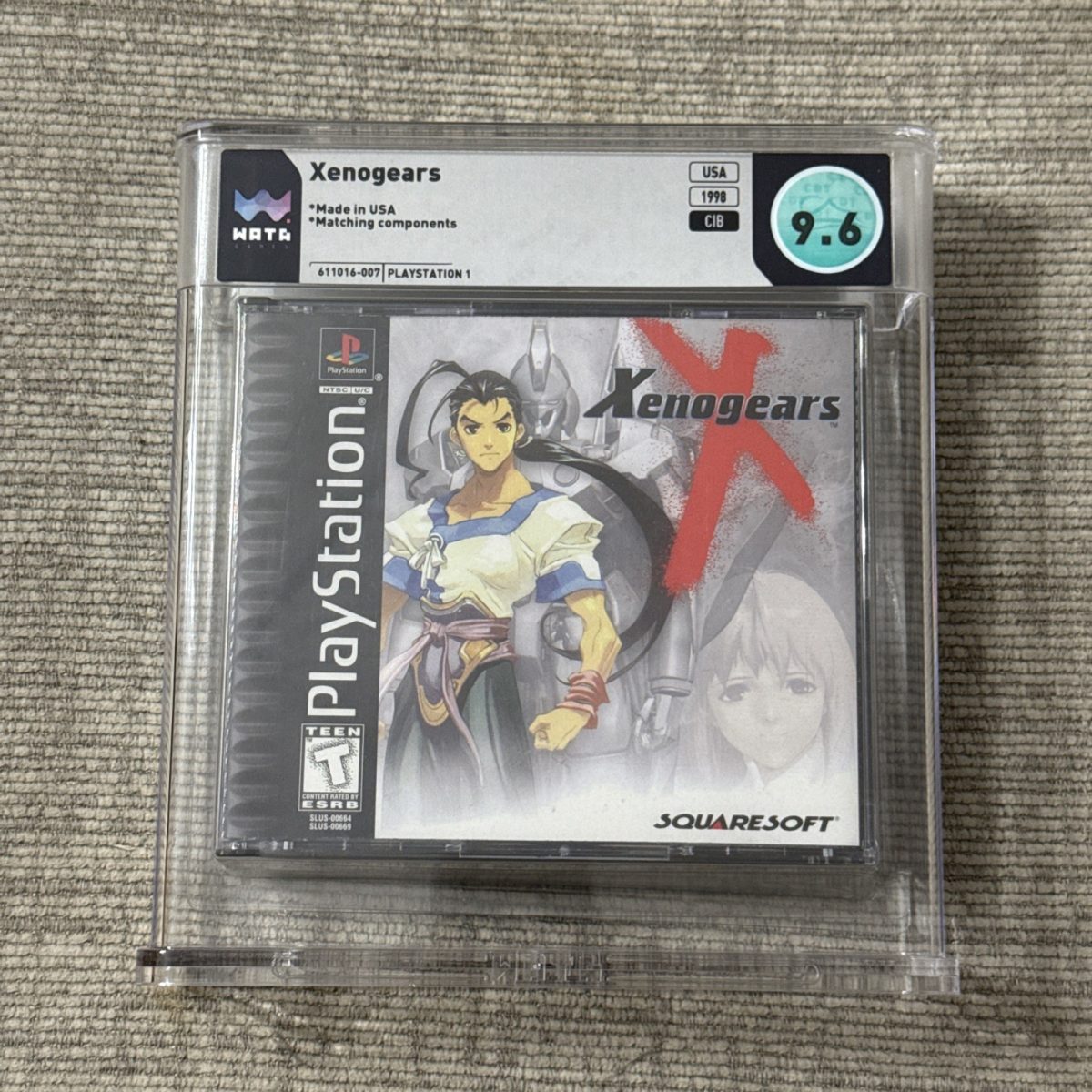 Xenogears PlayStation PS1 Black Label Game Complete CIB Wata 9.6