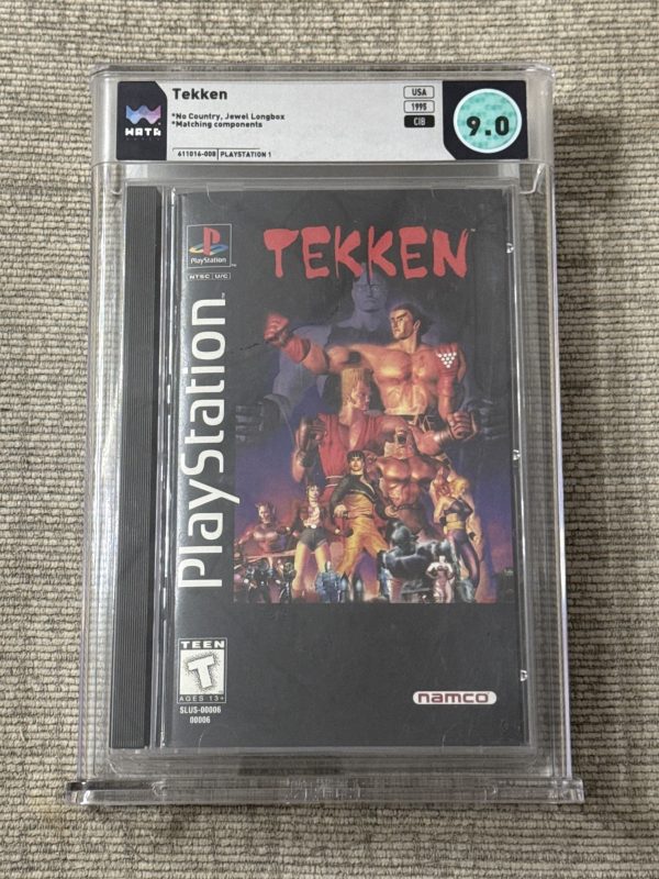 Tekken 1 Sony PlayStation 1 PS1 1995 Long Box CIB Complete WATA 9.0 MINT