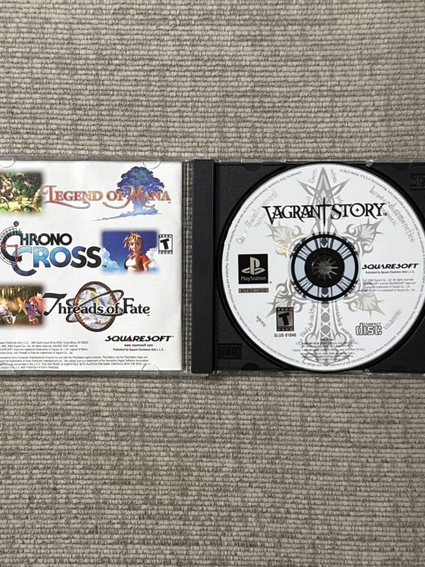 Vagrant Story PlayStation 1 Black Label PS1 RPG Game JRPG VG No Collectors CD