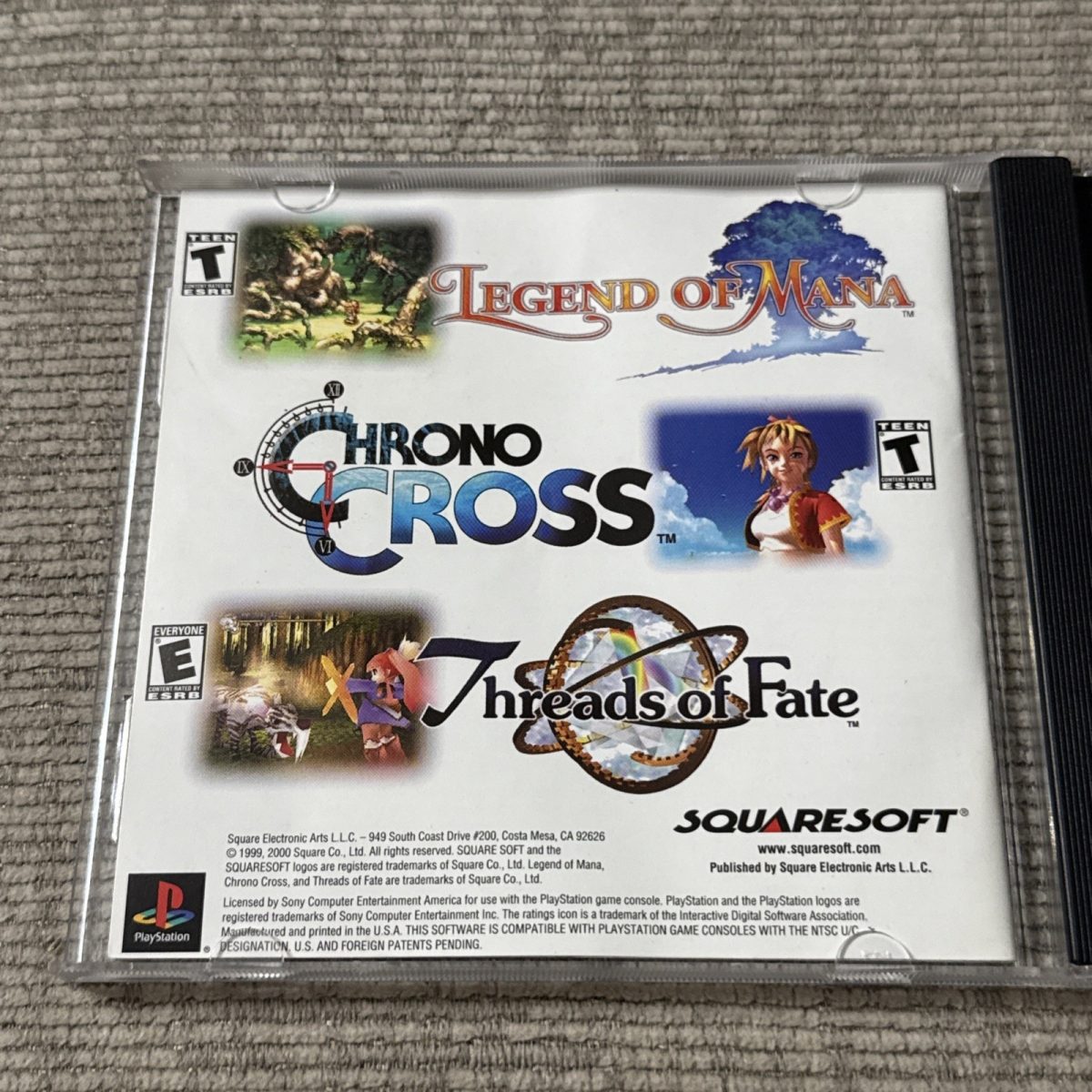 Vagrant Story PlayStation 1 Black Label PS1 RPG Game JRPG VG No Collectors CD