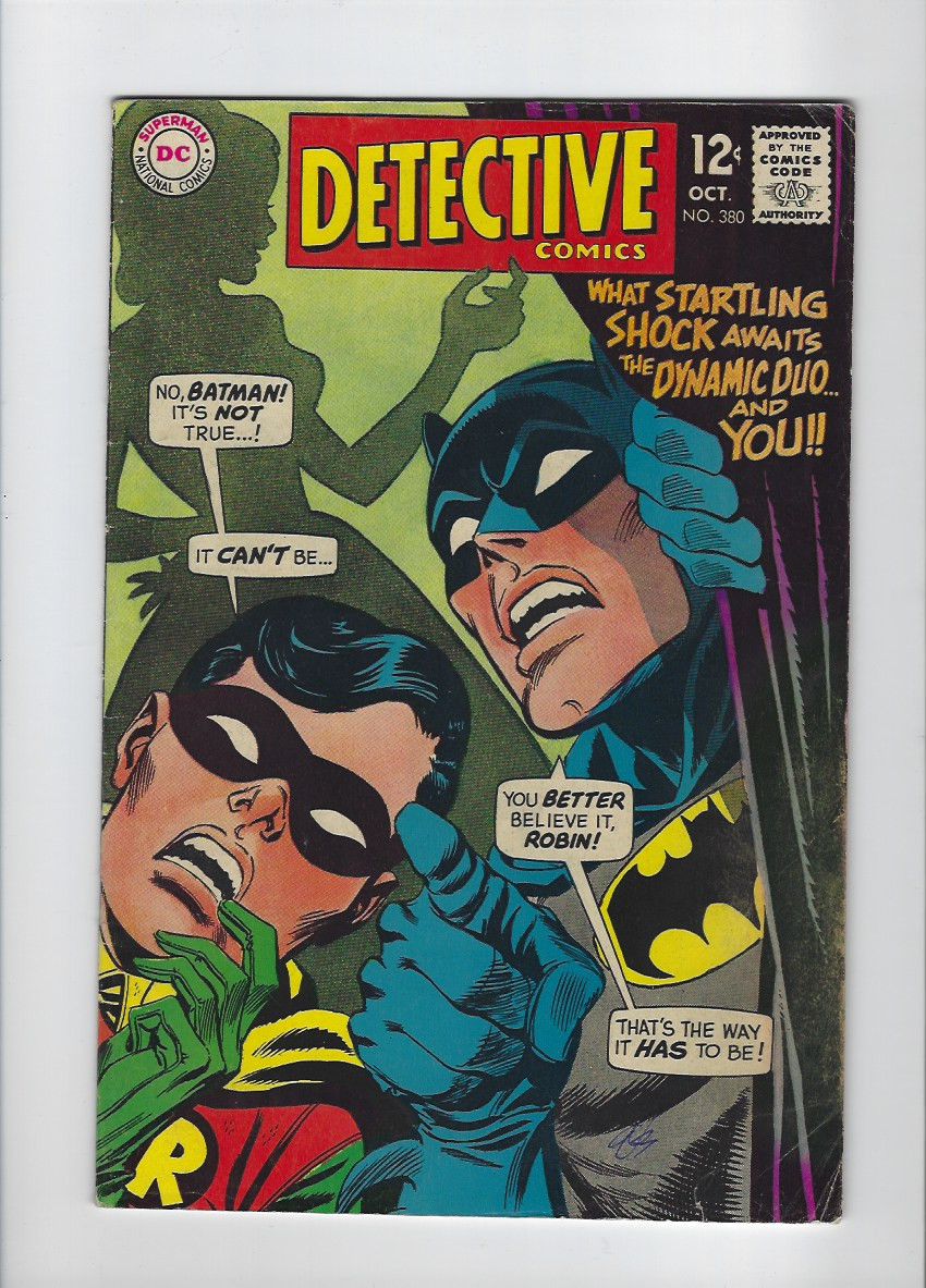 Detective Comics 380 Silver Age Batman Robin DC 1968 Gardner Fox Elongated Man
