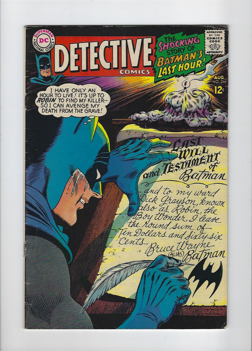 Detective Comics #366 1st App Doc Hastings 1967 DC Comics Vintage