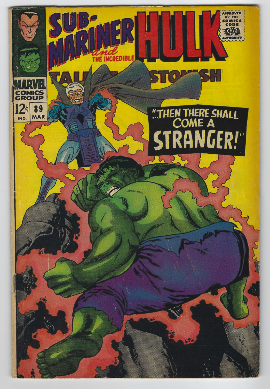 TALES TO ASTONISH #89 MARVEL 1967 FN+ CLASSIC SILVER AGE STAN LEE HULK STORY