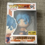 Funko Pop! Dragon Ball Z Super Saiyan God Super Saiyan Goku Blue #121 With Case