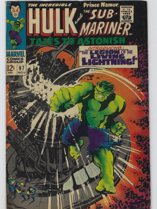 Tales to Astonish #97 - Incredible Hulk & Sub-Mariner - Higher Grade Plus Plus