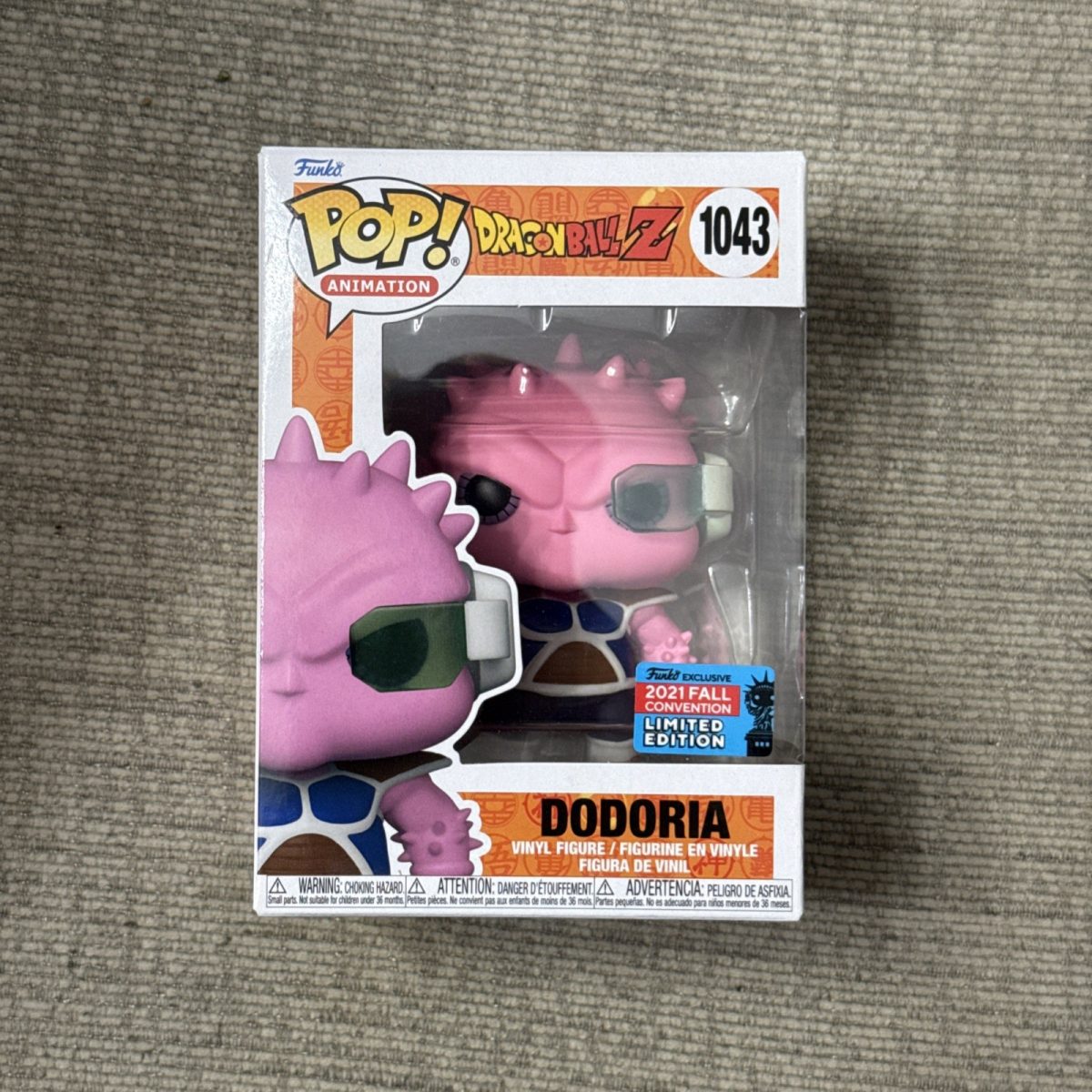 Funko Pop Dragon Ball Z Pop# 1043 Dodoria 2021 Fall Convention Limited Edition