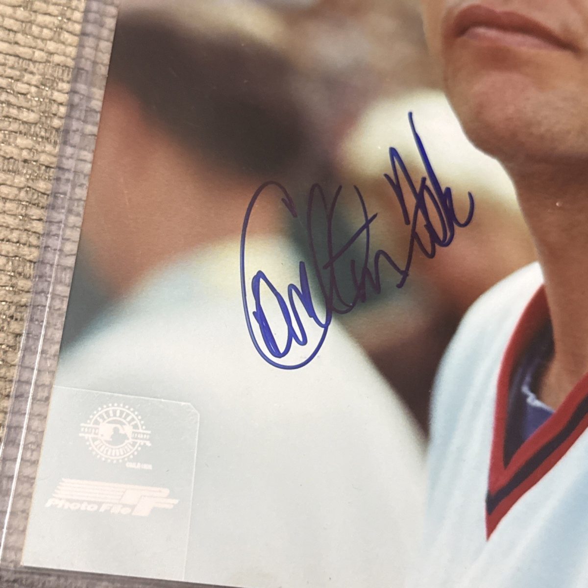 Carlton Fisk Signed 8x10 Photograph JSA w/COA #27 MLB Boston Red Sox HOF 2000!