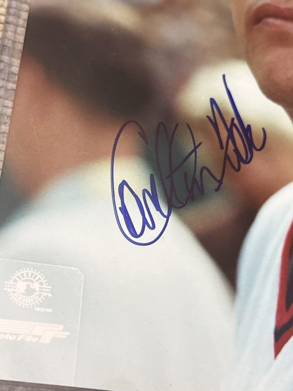 Carlton Fisk Signed 8x10 Photograph JSA w/COA #27 MLB Boston Red Sox HOF 2000!