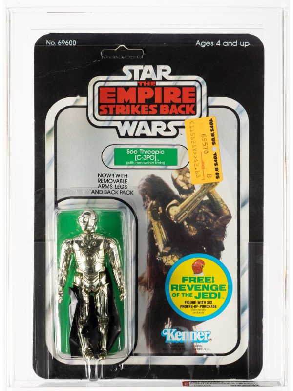 Vintage Star Wars - Kenner 1982 ESB - C-3P0 Removable Limbs - 48 Back-C - AFA 75
