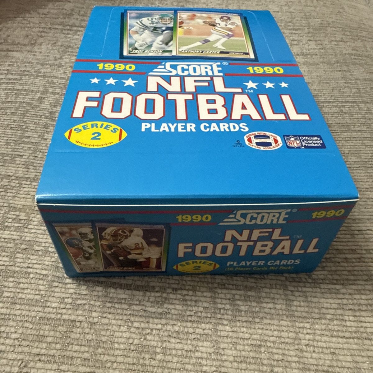 1990 Score NFL Series 2 Football Box of Cards, 36 Sealed Packs NEW MINT