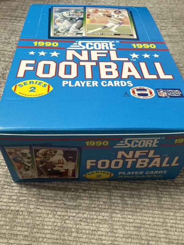 1990 Score NFL Series 2 Football Box of Cards, 36 Sealed Packs NEW MINT