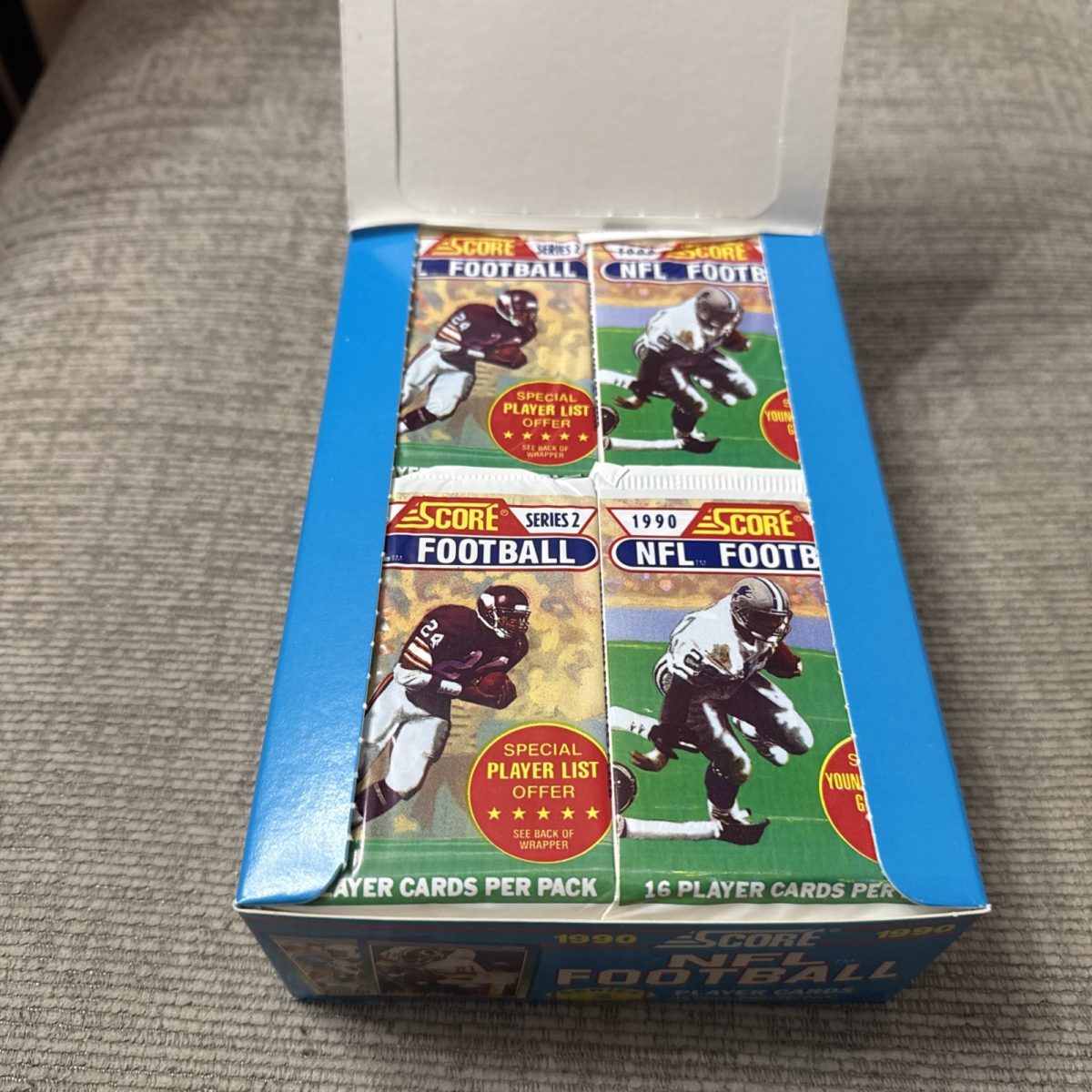 1990 Score NFL Series 2 Football Box of Cards, 36 Sealed Packs NEW MINT