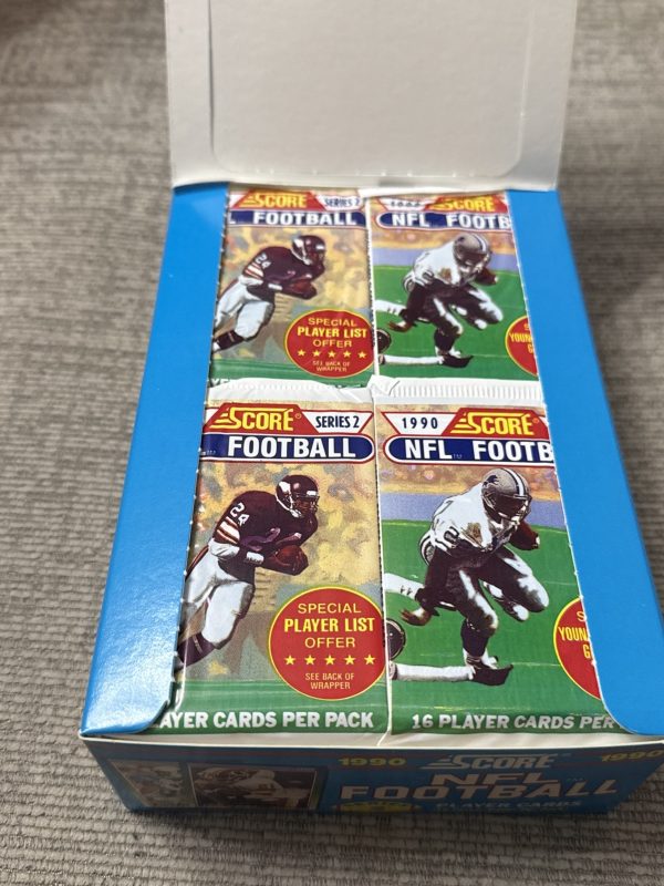1990 Score NFL Series 2 Football Box of Cards, 36 Sealed Packs NEW MINT