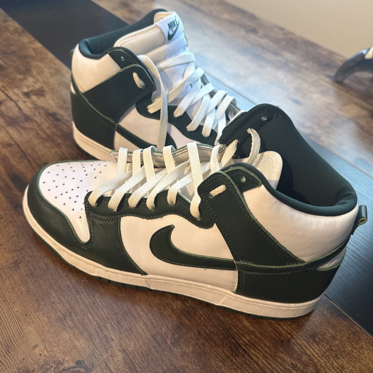 Size 12 - Nike Dunk SP High Spartan Green White Leather (CZ8149-100)