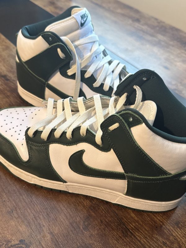 Size 12 - Nike Dunk SP High Spartan Green White Leather (CZ8149-100)
