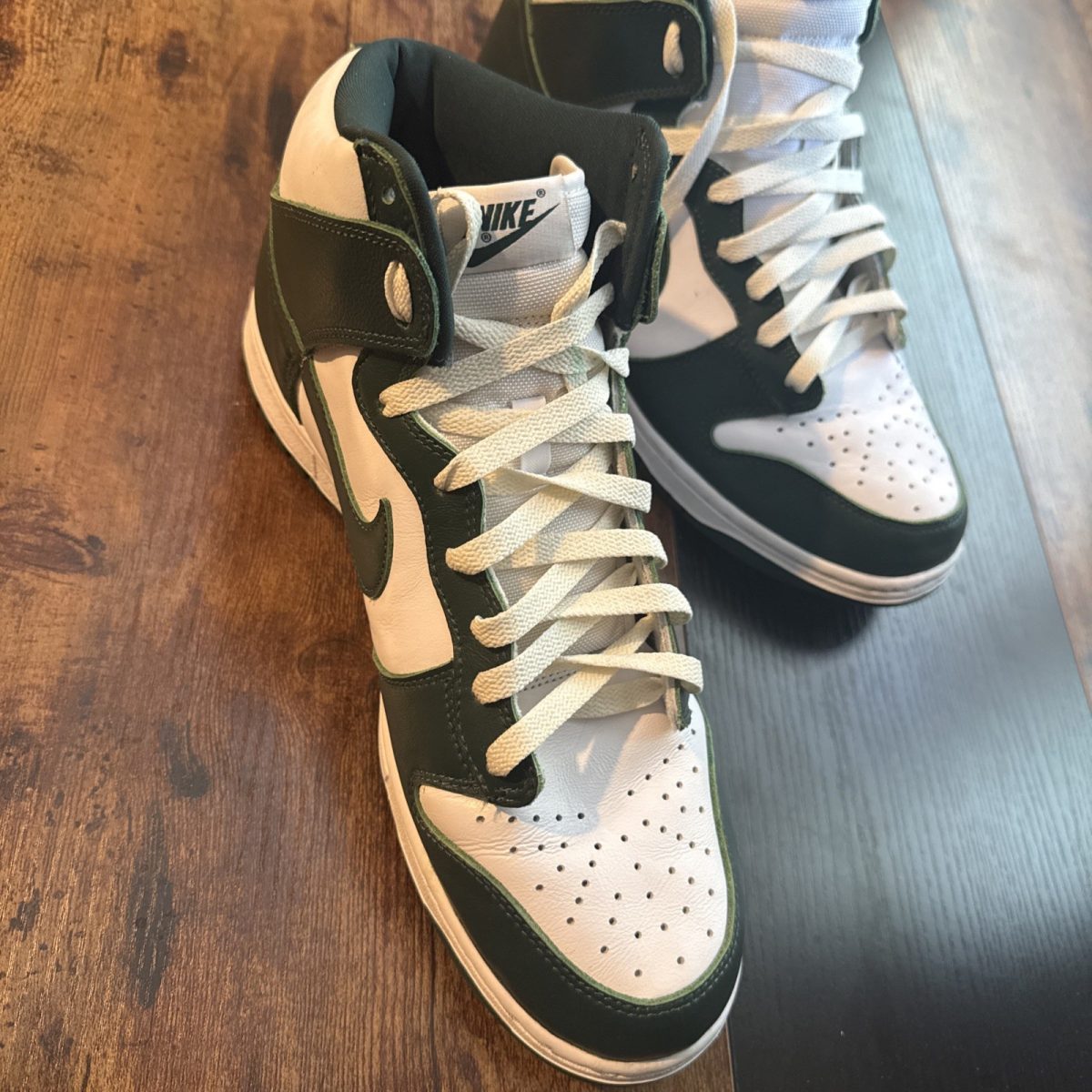 Size 12 - Nike Dunk SP High Spartan Green White Leather (CZ8149-100)