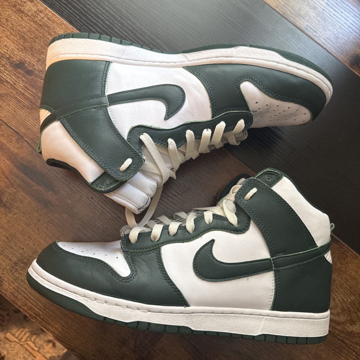 Size 12 - Nike Dunk SP High Spartan Green White Leather (CZ8149-100)