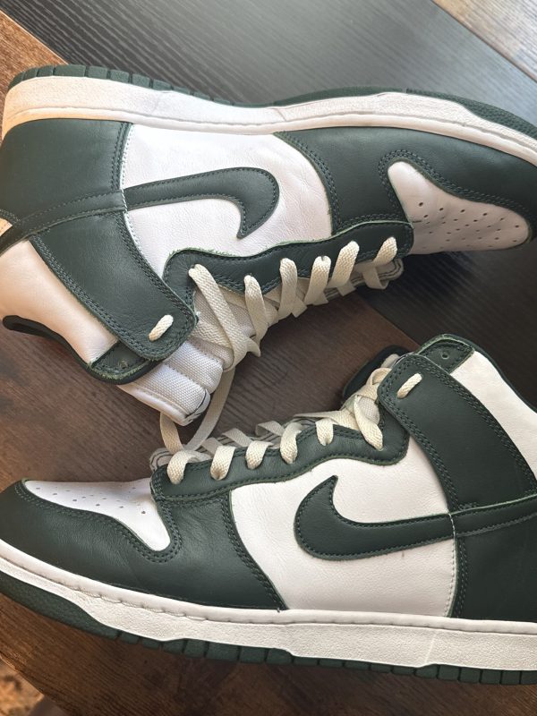 Size 12 - Nike Dunk SP High Spartan Green White Leather (CZ8149-100)