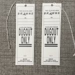 The Cleveland Browns NFL DUGOUT ONLY TICKET PASSES