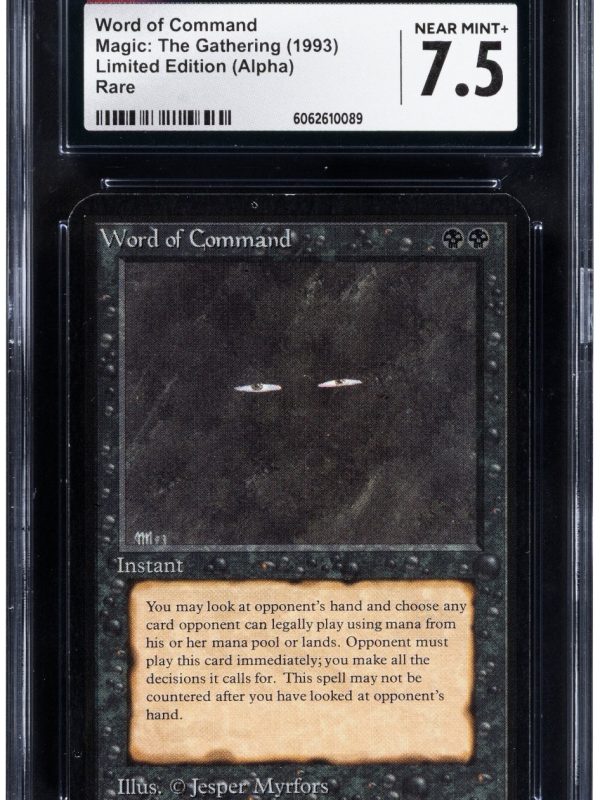 MTG Word of Command Alpha RARE Magic the Gathering CGC 7.5 NM+