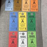 10x 1995 Cleveland Browns Lot A Parking Passes - Giants Bills Chiefs Bears Ect