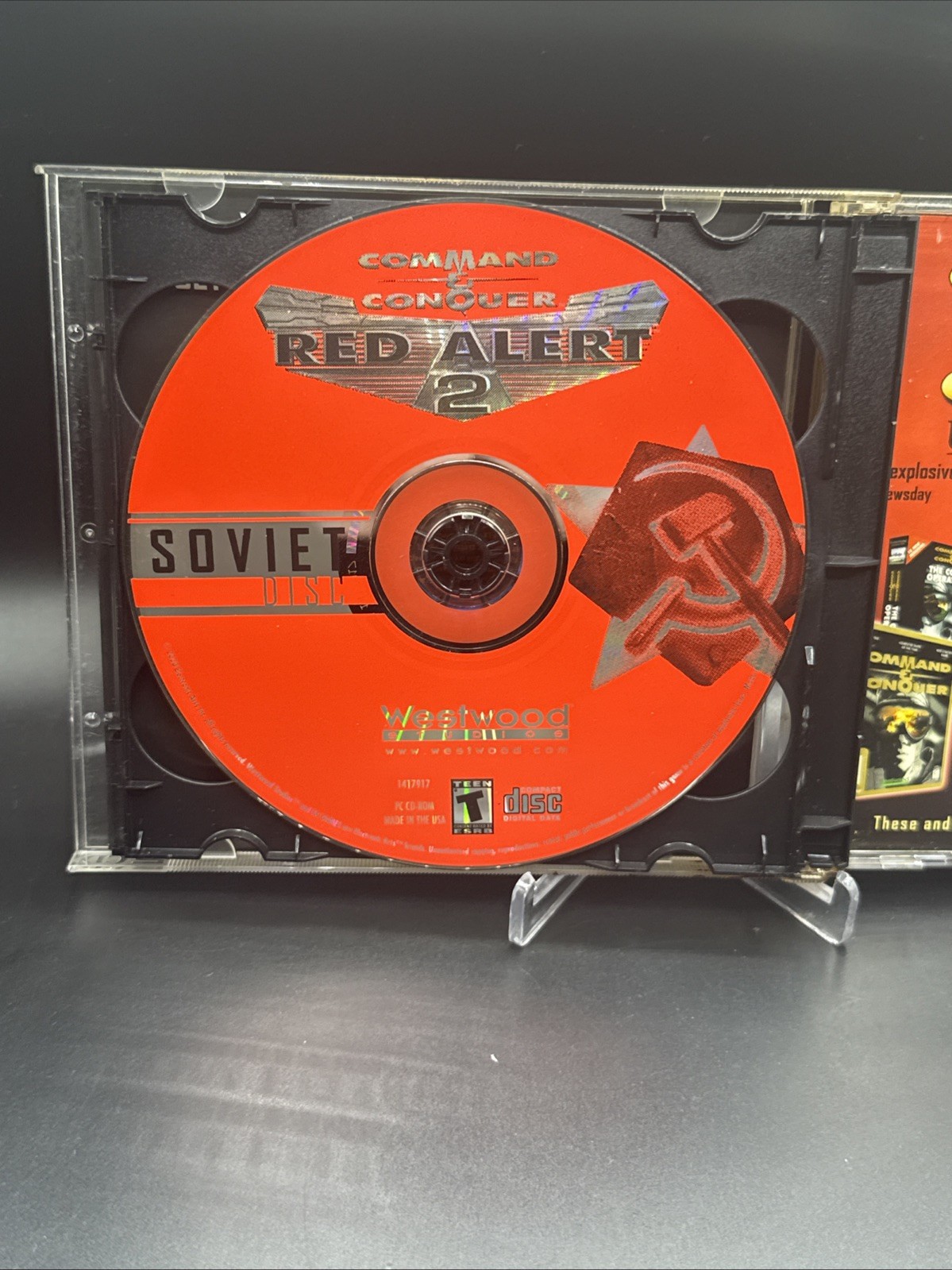Command & Conquer: Red Alert 2 (PC, 2000) 2 Discs, in Original Case FREE US SHIP
