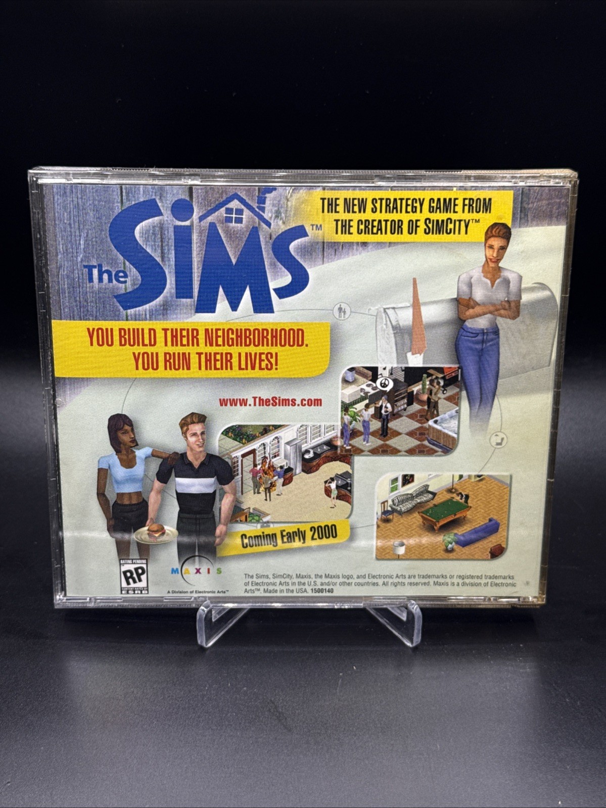 SimCity 3000 PC CD Rom - 1998 Vintage Computer Sim City Building Game CIB