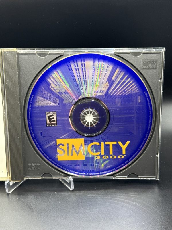 SimCity 3000 PC CD Rom - 1998 Vintage Computer Sim City Building Game CIB