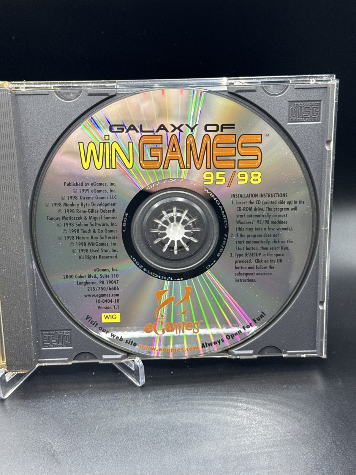 New Galaxy of Win Games 95/98 EGames (PC, 1998)