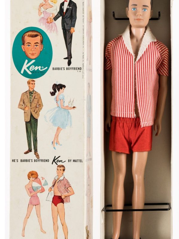 Vintage 1962 Mattel Ken Doll Barbie's Boyfriend Brunette #750 With Box