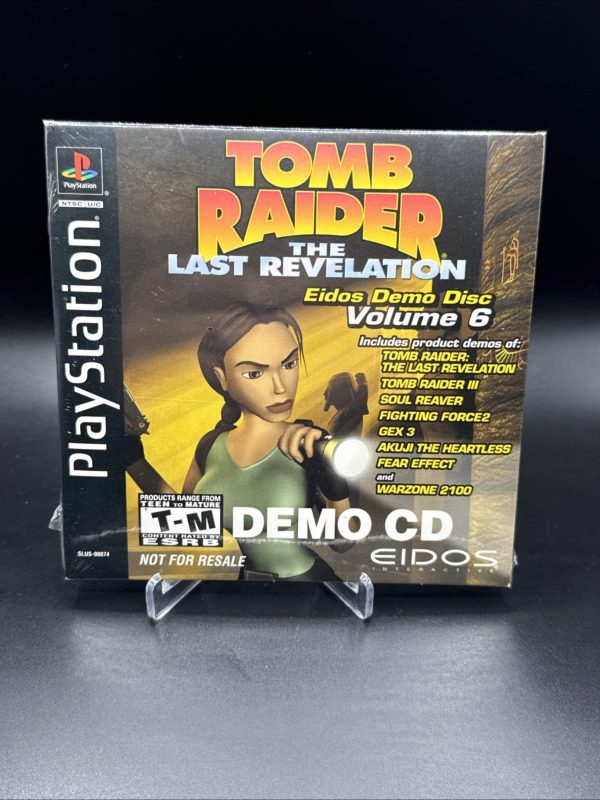 Tomb Raider: The Last Revelation Eidos Demo Disc Vol. 6 New Sealed Not 4 Resale