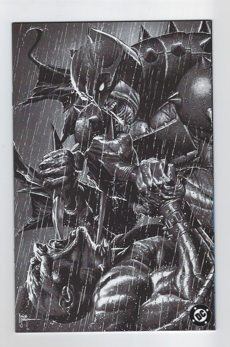 ABSOLUTE BATMAN 7 MICO SUAYAN B&W VIRGIN SECRET DROP C2E2 VARIANT NM 2025 #/500
