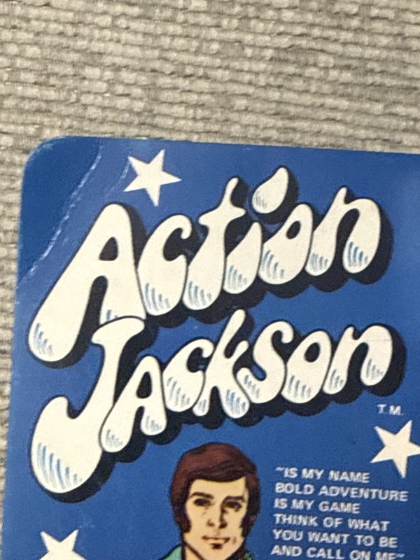 1971 MEGO ACTION JACKSON 8" FIGURE NEW IN BOX w/ included tattoos