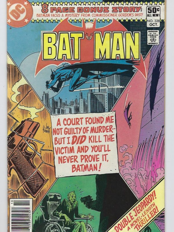 Batman 328 (VF/NM) Kubert cover Novick art murder revenge detectives 1980 DC