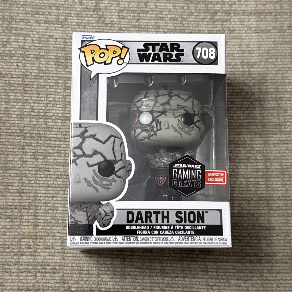 Funko Pop! Darth Sion #708 - Star Wars Gaming Greats - GameStop Exclusive - NIB