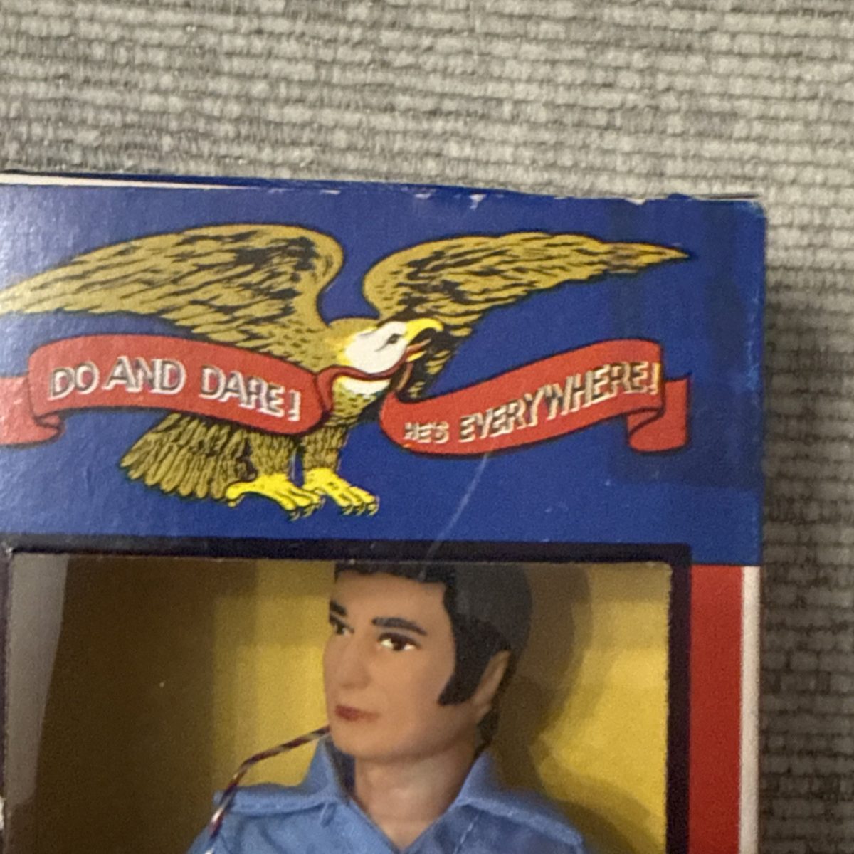 1971 MEGO ACTION JACKSON 8" FIGURE NEW IN BOX w/ included tattoos