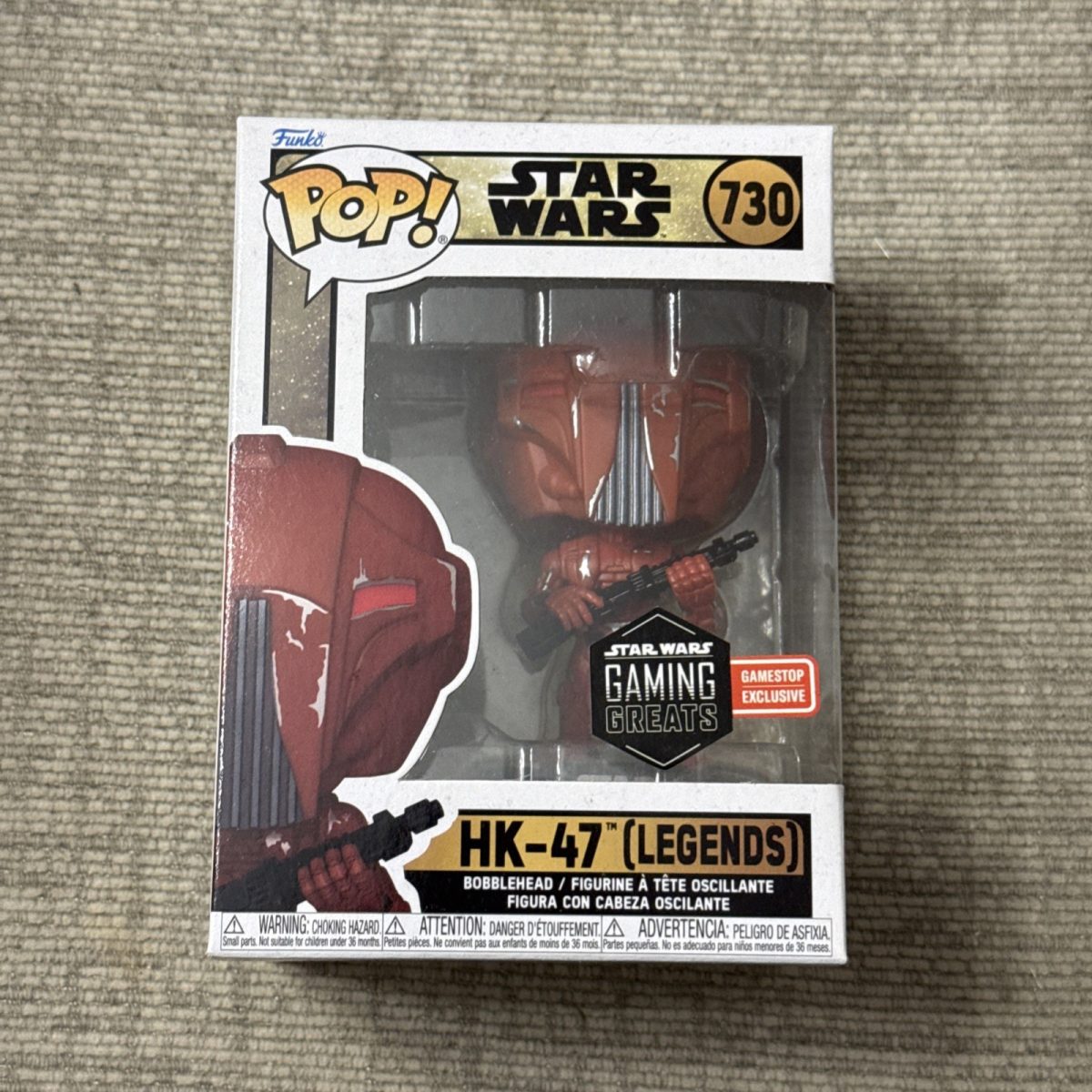 HK-47 Funko Pop! #730 Star Wars Legends Game Stop Exclusive Figure
