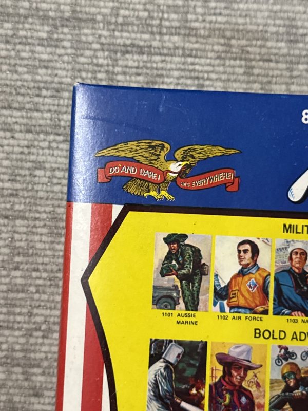 1971 MEGO ACTION JACKSON 8" FIGURE NEW IN BOX w/ included tattoos