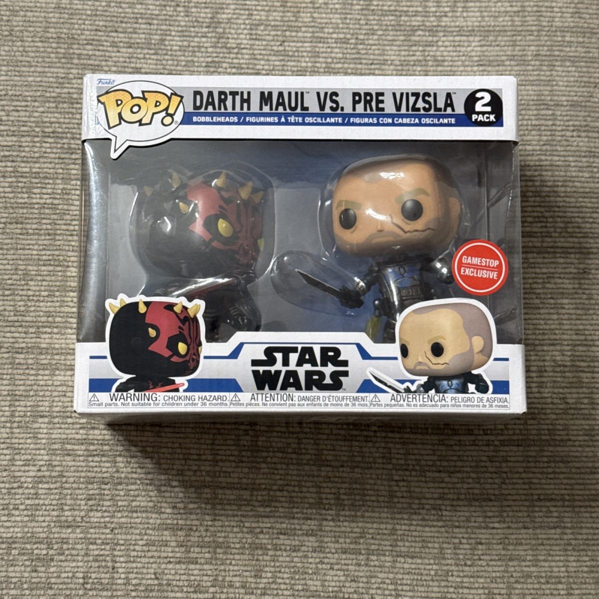 Funko Pop! Vinyl: Darth Maul vs. Pre Vizsla - Star Wars - 2 Pack - New