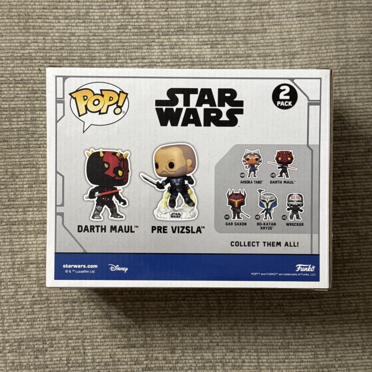 Funko Pop! Vinyl: Darth Maul vs. Pre Vizsla - Star Wars - 2 Pack - New