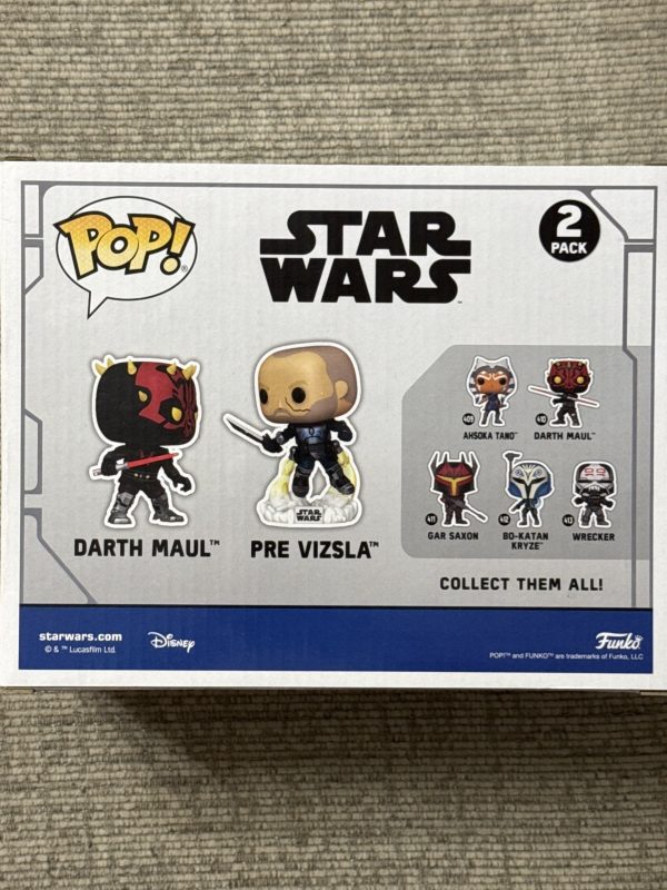Funko Pop! Vinyl: Darth Maul vs. Pre Vizsla - Star Wars - 2 Pack - New