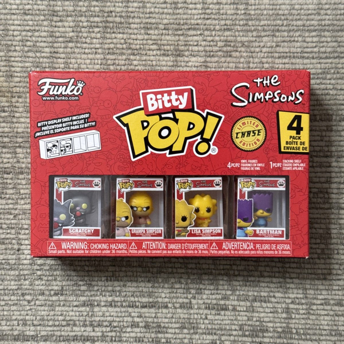 Funko Bitty Pop!: The Simpsons - Bitty Pop! The Simpsons 4-Pack BARTMAN CHASE