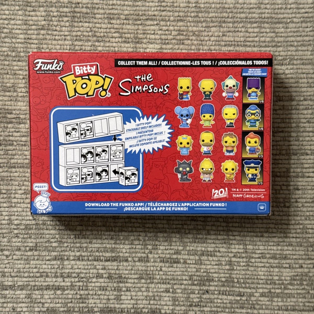 Funko Bitty Pop!: The Simpsons - Bitty Pop! The Simpsons 4-Pack BARTMAN CHASE
