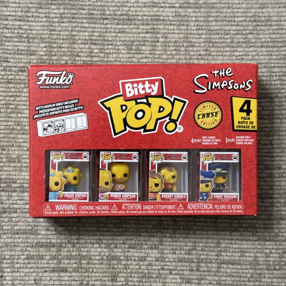 Funko Bitty Pop!: The Simpsons - Bitty Pop! 4-Pack Limited Chase Chief Wiggum